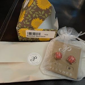 Basketball Stud Earrings